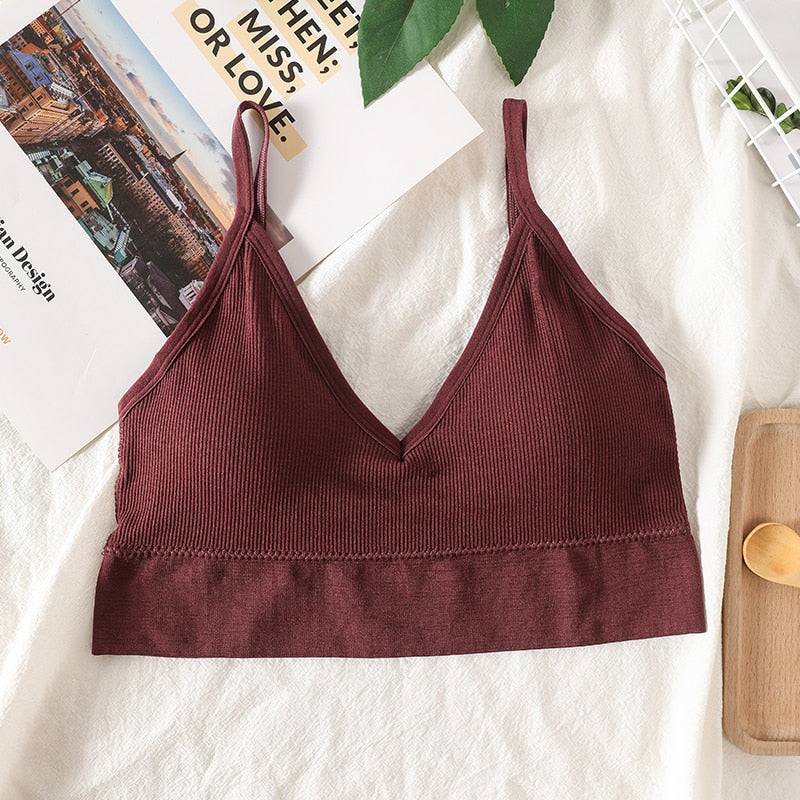 Damen Sexy Crop Tops Tube Top Weibliche Streetwear Ärmelloses Camis Nahtlose Sport Dessous T-Shirt Bh Crop Top Bandeau Top Tank