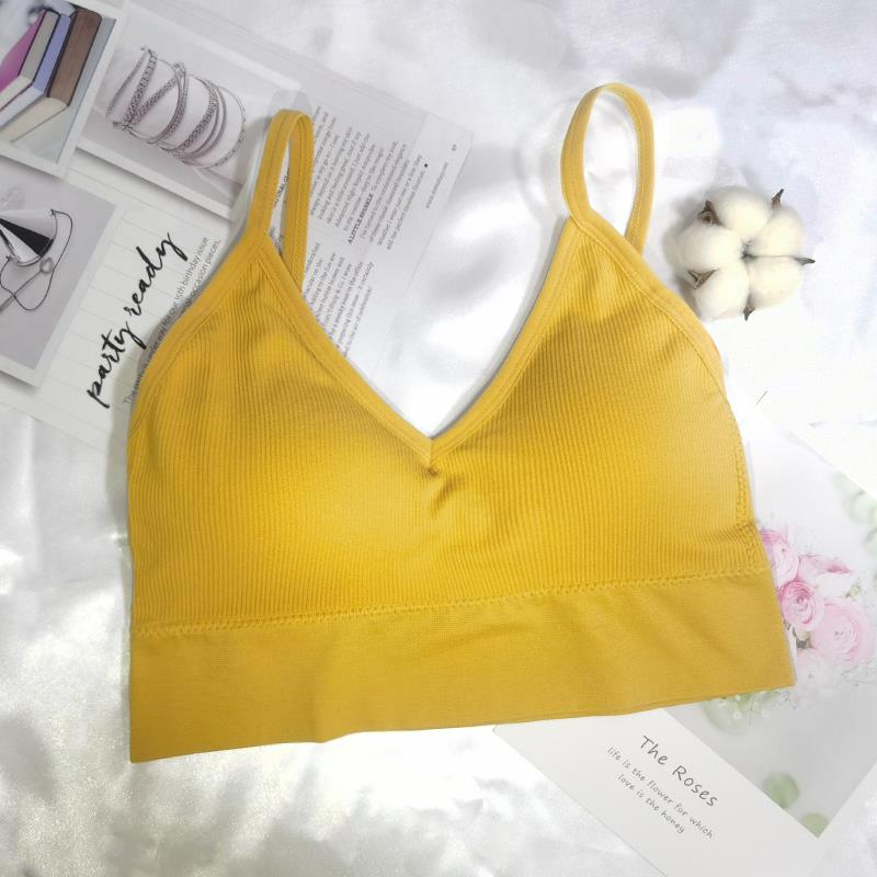 Damen Sexy Crop Tops Tube Top Weibliche Streetwear Ärmelloses Camis Nahtlose Sport Dessous T-Shirt Bh Crop Top Bandeau Top Tank