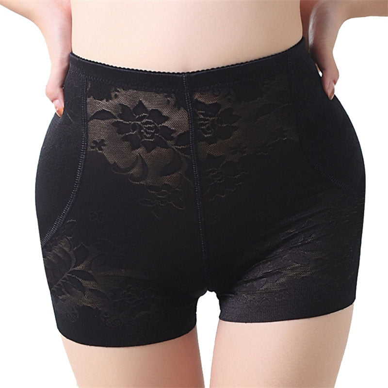 Sexy mujer levantador de glúteos moldeadores de cuerpo bragas de Control acolchadas moda señora potenciador de glúteos Boxer pantalones cortos Lencería push-up ropa interior