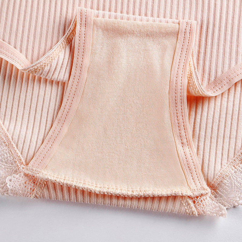 3 uds bragas de algodón para mujer, ropa interior de encaje, calzoncillos femeninos suaves y transpirables de alta calidad, ropa interior para mujer, lencería nueva BANNIROU