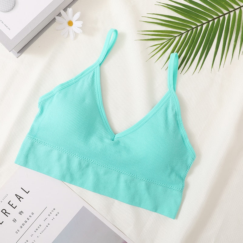 Damen Sexy Crop Tops Tube Top Weibliche Streetwear Ärmelloses Camis Nahtlose Sport Dessous T-Shirt Bh Crop Top Bandeau Top Tank