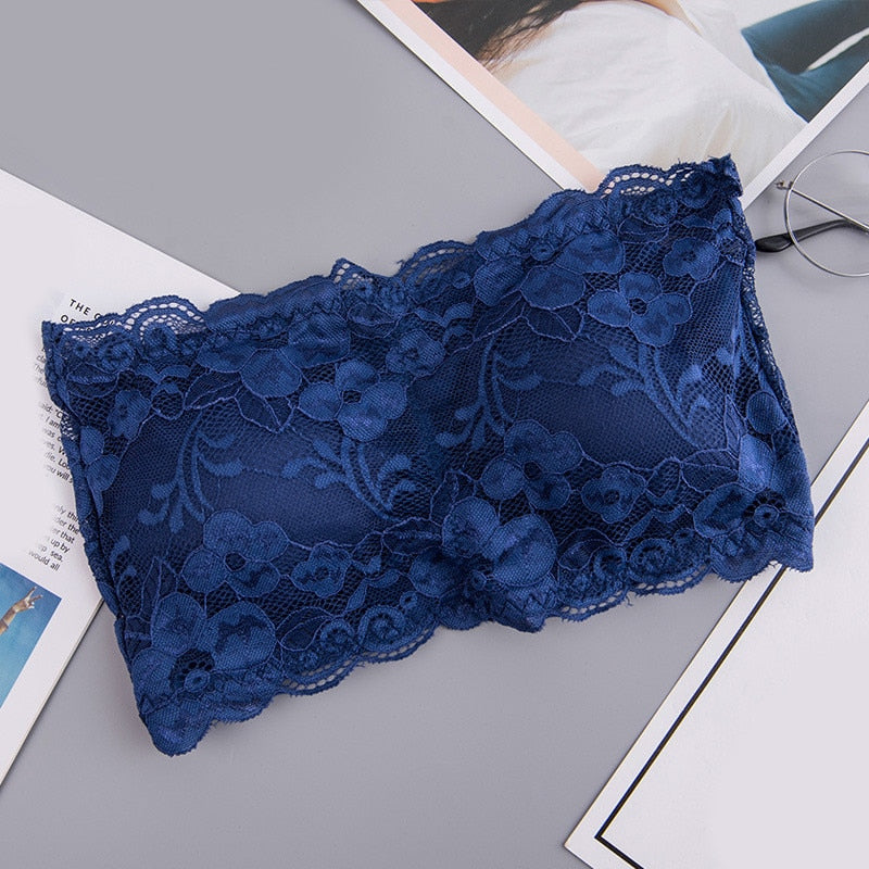 Primavera Verano mujeres sujetador sin costuras Top de tubo sujetador sin tirantes Bandeau Push up sujetador ropa interior de mujer ropa interior elástica básica Lencería