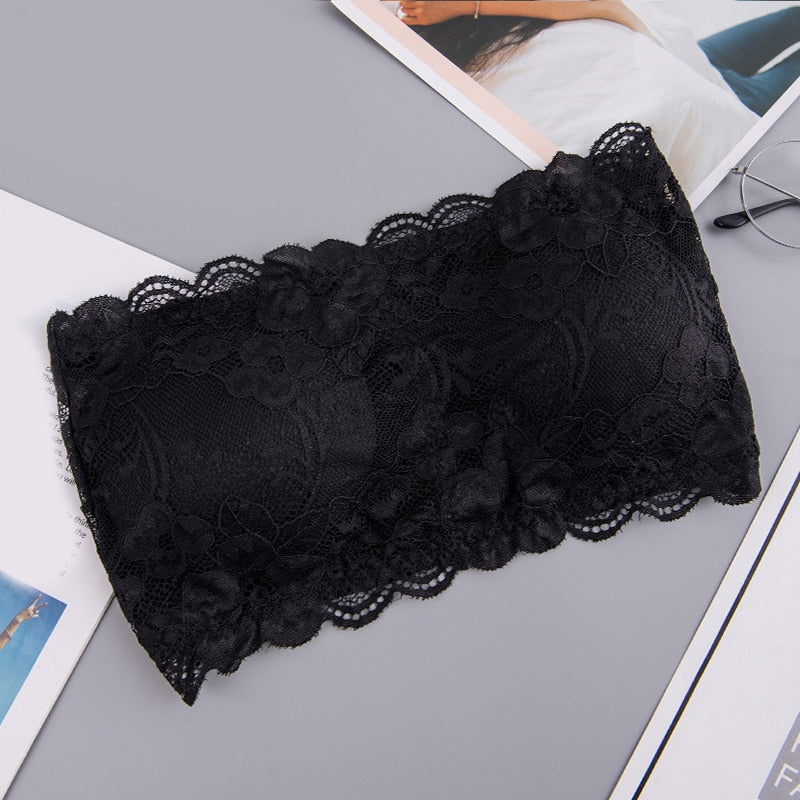Primavera Verano mujeres sujetador sin costuras Top de tubo sujetador sin tirantes Bandeau Push up sujetador ropa interior de mujer ropa interior elástica básica Lencería