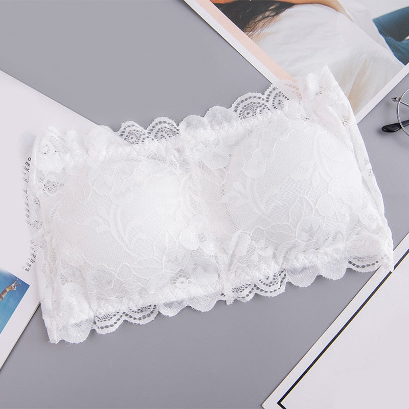 Primavera Verano mujeres sujetador sin costuras Top de tubo sujetador sin tirantes Bandeau Push up sujetador ropa interior de mujer ropa interior elástica básica Lencería