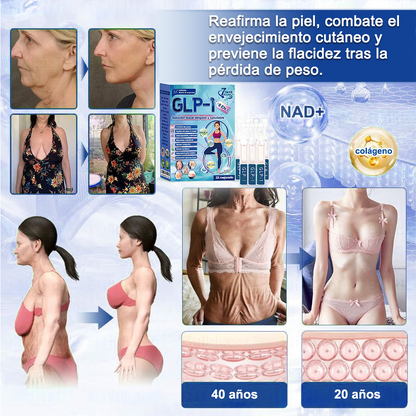 Tienda en línea | Honxi® GLP-1 Solución oral adelgazante y saludable (una vez al día, resultados visibles en 7 días) Favorece la obesidad, la salud cardiovascular, la diabetes, la apnea del sueño, la salud intestinal y los problemas articulares