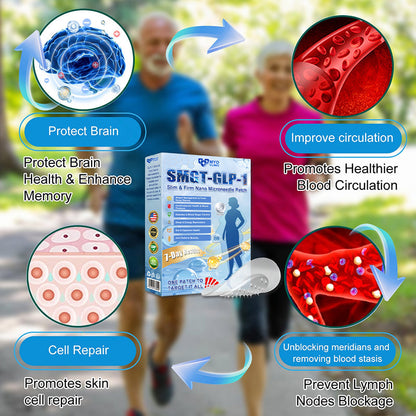 FDA Official Store | Myo Clinic GLP-1 Slim & Firm Nano Microneedle Patch with Collagen, Turmeric & Matrixyl 3000丨Obesity, Cardiovascular Disease, Diabetes, Sleep Apnea, Joint Problems and More