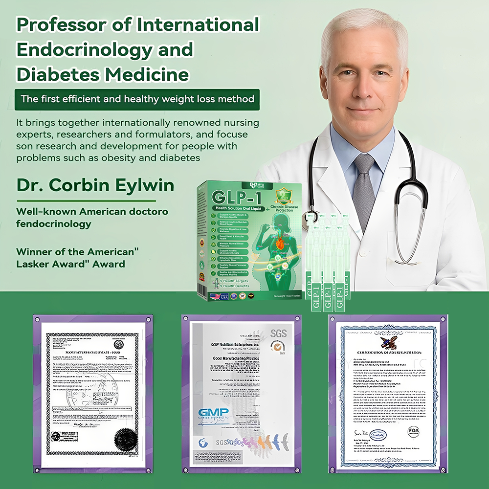 Official Store | Myo Clinic GLP-1 9-IN-1 Slim & Healthy Oral Solution(Once a day, visible results in 7 days) Supports obesity, cardiovascular health, diabetes, sleep apnea, gut health, joint issues, while also firming the skin and boosting energy