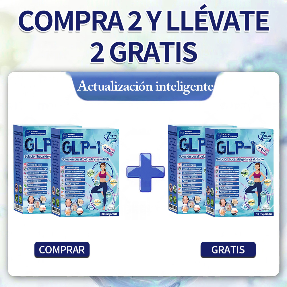 Tienda en línea | Honxi® GLP-1 Solución oral adelgazante y saludable (una vez al día, resultados visibles en 7 días) Favorece la obesidad, la salud cardiovascular, la diabetes, la apnea del sueño, la salud intestinal y los problemas articulares