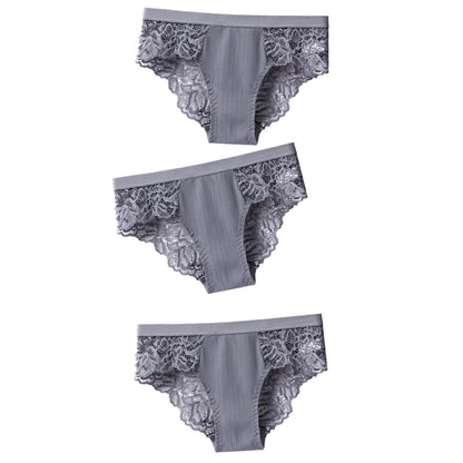 3 uds bragas de algodón, bragas sexis, bragas de encaje, ropa interior para mujer, bragas de lencería para mujer, bragas florales, calzoncillos