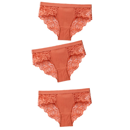 3 uds bragas de algodón, bragas sexis, bragas de encaje, ropa interior para mujer, bragas de lencería para mujer, bragas florales, calzoncillos