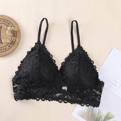 Bralette de encaje para mujer, sujetadores sin costuras, Tops de tubo traseros de belleza sexis, ropa interior para niñas, sujetadores recogidos