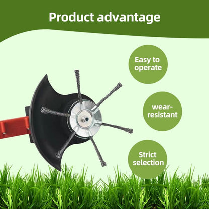 Unbreakable Steel Wire Trimmer Head -♻️Universal Fit Lifetime Replacement for Gas & Electric Trimmers -🇺🇸End String Snapping Forever with Hardened American Steel Twisted Core Technology